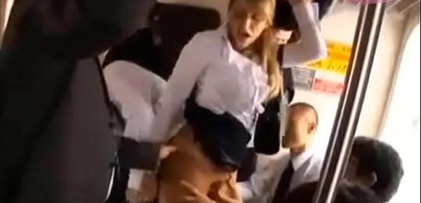  MILF Wife Gets Groped And Fucked Inside The Train On The Way To Work Hot